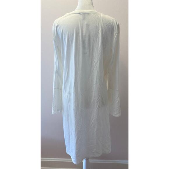 NWT EILEEN FISHER Poet Sleeve Tencel Stretch Jersey Lightweight Dress Size M - Picture 2 of 4